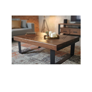 Team Doğal Ahşap Orta Sehpa 70x140 70x140 cm