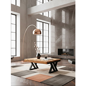 Ventus Doğal Ahşap Orta Sehpa 70x110 Açık Ceviz