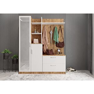 Bar Dört Kapaklı Portmanto Çam&beyaz P.d.b _10_180cm 180 cm