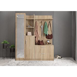 Bar Dört Kapaklı Portmanto Meşe P.d.b _5_140cm 140 cm