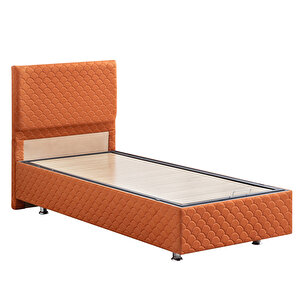 Luka Tek Kişilik Baza Başlık Orthosoft Yatak Seti - Turuncu