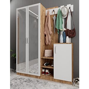 Life Dört Kapaklı Portmanto Çam&beyaz P.d.l_10_160cm 160 cm