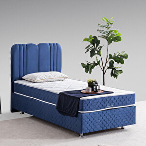 Paul Tek Kişilik Baza Başlık Orthosoft Yatak Seti - Lacivert