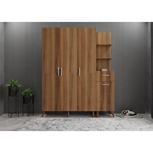 Harika Eko Dört Kapaklı Portmanto Ceviz P.d.h.e_3_140cm 140 cm