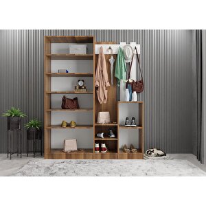 Life Dört Kapaklı Portmanto Ceviz&beyaz P.d.l_9_180cm 180 cm