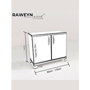 Deryawood Storm Tamamen Ahşap Konsol 70cm