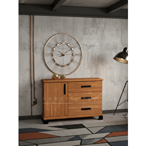 Quercus Full Ahşap Konsol 110cm Açık Ceviz