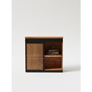 Genus Doğal Ahşap Sürgülü Konsol 100cm 100 cm