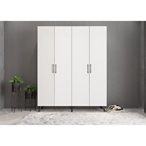 Süper Eko Dört Kapaklı Portmanto Antrasit&beyaz P.d.s.e_6_160cm 160 cm