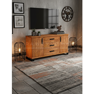 Quercus Full Ahşap Konsol 120cm Açık Ceviz