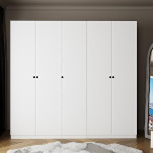 KD6040 GOSS Çekmeceli, Bölmeli, Raflı, Kapaklı Gardırop