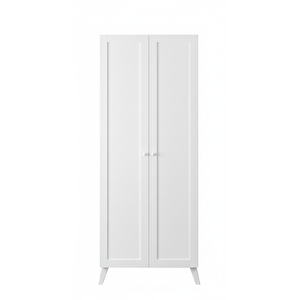 Maya Çok Amaçlı 2 Kapaklı Raflı Ve Askılı Gardırop - Beyaz