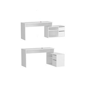 Çalışma Masası Fonksiyonel Çalışma Masası Ofis Masası Beyaz