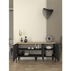 Pedro Konsol Antrasit - Rota 150cm