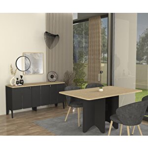 Pedro Konsol Antrasit - Rota 150cm