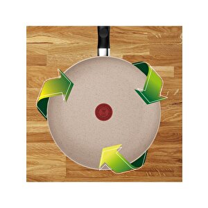 Beige Essential Mineralia+ Yapışmaz Kaplama İndüksiyon Tabanlı 2\'li Tava Seti - 24/28 Cm