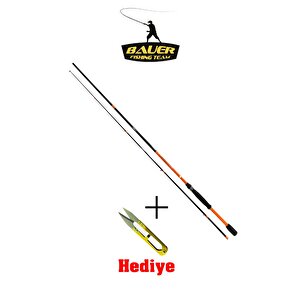 Bauer Akıra 210 2-8 Gr Spin Lrf Kamışı + Demir Makas