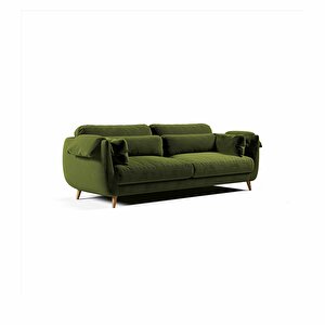 Mevy Üçlü Koltuk Kadife