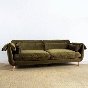 Mevy Üçlü Koltuk Kadife