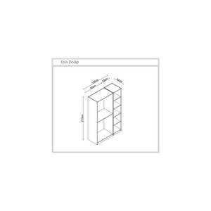 Esla Modüllü 3 Cam Kapaklı %100 Mdf (kurulum Dahi̇l)