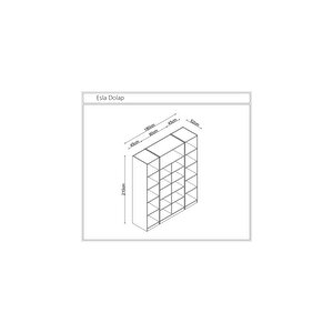 Esla Modüllü 4 Cam Kapaklı %100 Mdf (kurulum Dahi̇l)