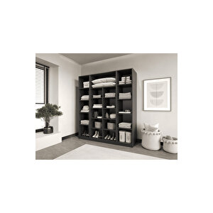 Esla Modüllü 4 Cam Kapaklı %100 Mdf (kurulum Dahi̇l) Antrasit