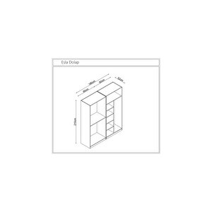 Esla Modüllü 4 Kapaklı %100 Mdf (kurulum Dahi̇l)