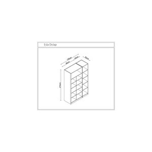 Esla Modüllü 3 Cam Kapaklı %100 Mdf