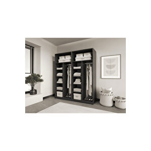 Esla Modüllü 4 Cam Kapaklı %100 Mdf (kurulum Dahi̇l) Antrasit