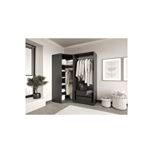 Esla Modüllü 3 Cam Kapaklı Köşe %100 Mdf (kurulum Dahi̇l) Antrasit