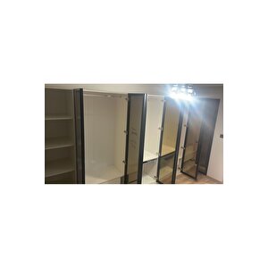 Esla Modüllü 5 Cam Kapaklı Giyinme Dolabı % 100 Mdf (kurulum Dahi̇l)