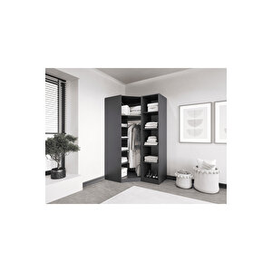 Esla Modüllü 2 Cam Kapaklı Köşe %100 Mdf (kurulum Dahi̇l) Antrasit