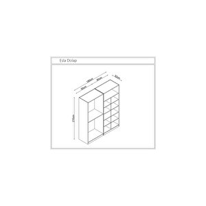 Esla Modüllü 4 Kapaklı %100 Mdf (kurulum Dahi̇l)