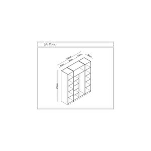 Esla Modüllü 4 Cam Kapaklı %100 Mdf (kurulum Dahi̇l)