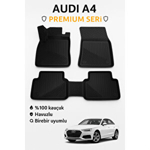 Audi A4 2008 Sonrası Uyumlu 3d Kauçuk Oto Paspas – Premium Seri