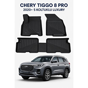 Chery Tiggo 8 Pro 2020+ 5 Koltuklu Luxury Uyumlu 3d Oto Paspas Premium