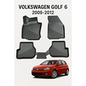 Volkswagen Golf 6 2009-2012 Uyumlu 3d Oto Paspas Premium