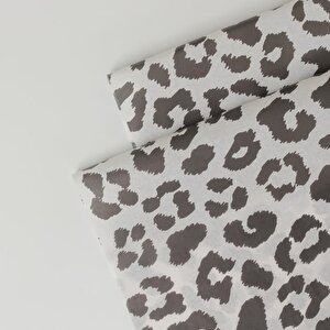 Beyaz Leopar Desenli Pelur Kağıt- 50x70 17 Gr - 200 Adet 200 Adet