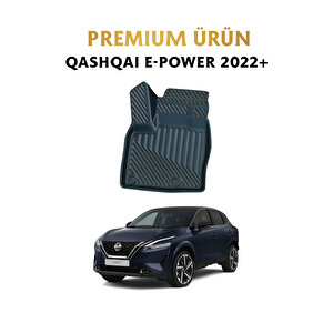 Nissan Qashqai E-power 2022+ Uyumlu 3d Havuzlu Oto Paspas Premium