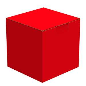 15x15x15 - 25 Adet - Kırmızı Kilitli E Ticaret Karton Kargo Kutusu (ofset Red Chrome) 25 Adet