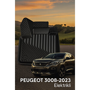 Peugeot 3008 2016–2023 Uyumlu 3d Oto Paspas Premium