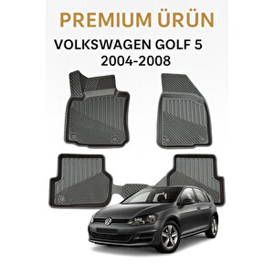 Volkswagen Golf 5 2004-2008 Uyumlu 3d Oto Paspas Premium Seri