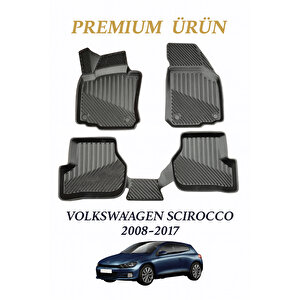 Volkswagen Scirocco 2008-2017 Uyumlu 3d Oto Paspas Premium
