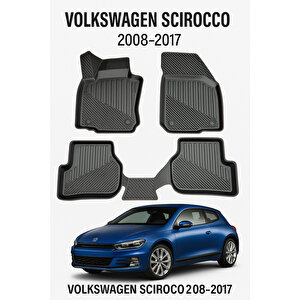 Volkswagen Scirocco 2008-2017 Uyumlu 3d Oto Paspas Premium