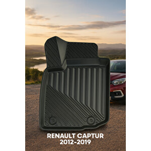 Renault Captur 2012-2019 Uyumlu 3d Oto Paspas Premium