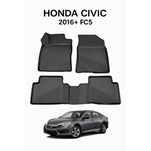 Honda Civic 2016+ Fc5 Uyumlu 3d Oto Paspas Premium