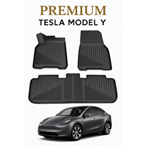 Tesla Model Y / Tesla Juniper Uyumlu 3d Oto Paspas Premium