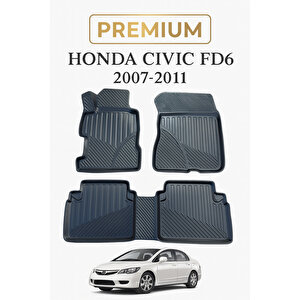 Honda Civic Fd6 2007-2011 Uyumlu 3d Oto Paspas Premium