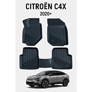 Citroen C4x 2022+ Uyumlu 3d Havuzlu Oto Paspas Premium