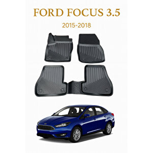 Ford Focus 3.5 2015-2018 Uyumlu 3d Oto Paspas Premium